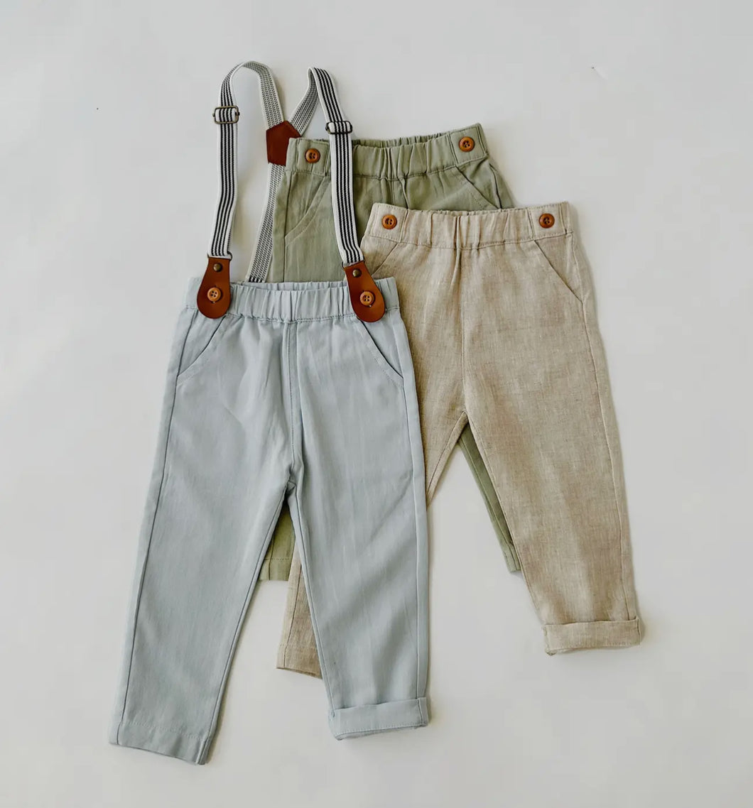 Boys Linen Dress Pants