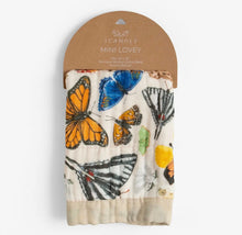 Load image into Gallery viewer, Flutter Friends Butterfly Baby Lovey Muslin Blanket
