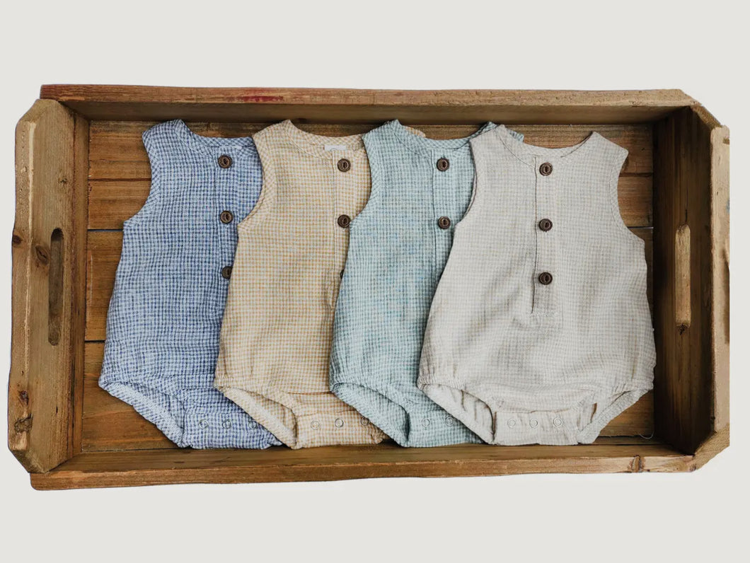 Baby Gingham Romper