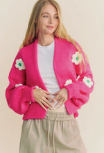 Load image into Gallery viewer, Pink Floral Cardigan
