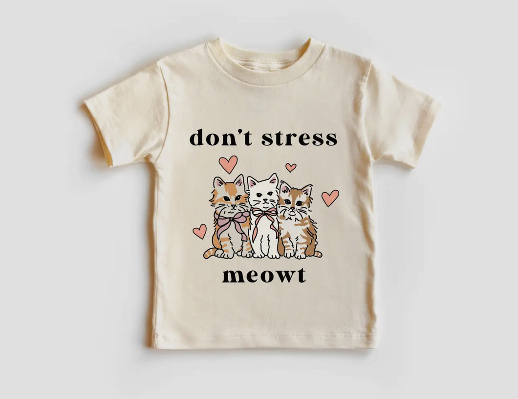 Don’t stress meowt toddler tee