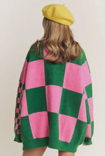 Load image into Gallery viewer, Pink &amp; Green Cardigan
