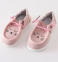 Load image into Gallery viewer, SALE Pink cat slip on shoes
