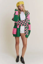 Load image into Gallery viewer, Pink &amp; Green Cardigan
