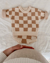 Load image into Gallery viewer, Knit Checkered Bloomer Set

