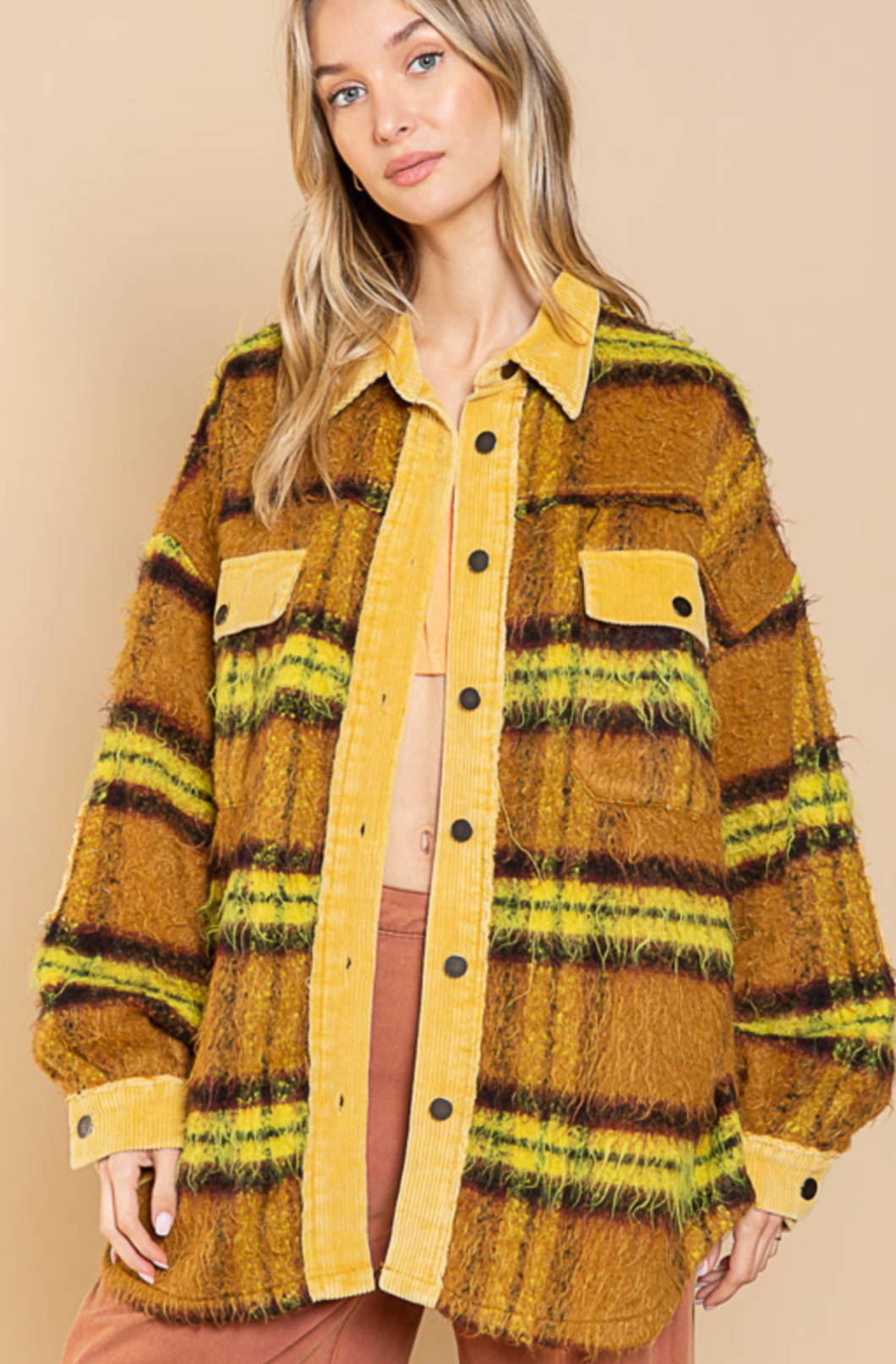 Golden Hour Plaid Shacket