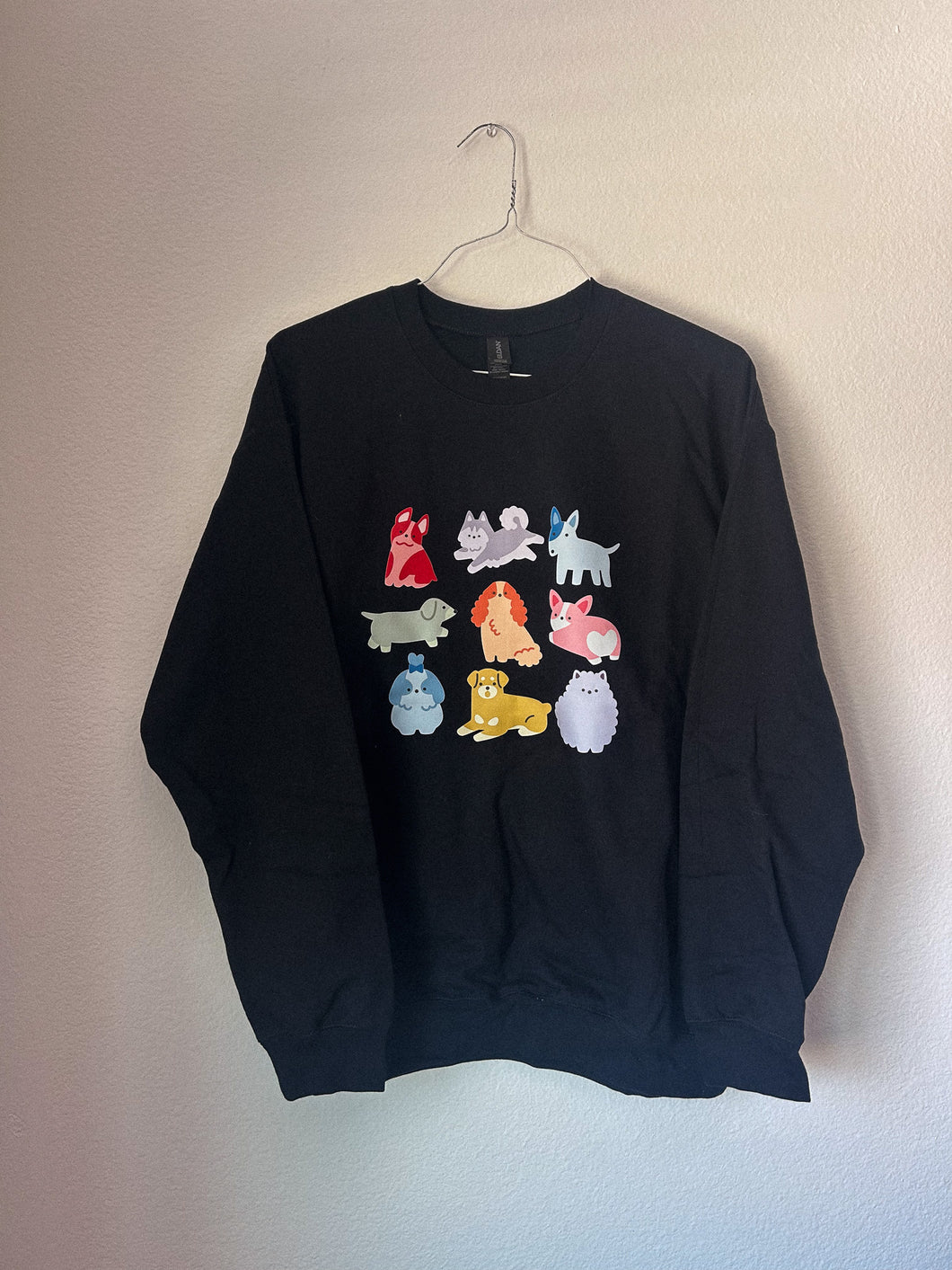 Black Doggie Crewneck