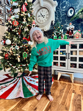 Load image into Gallery viewer, PRE-ORDER: Youth Green Santa&#39;s Favorite Crew
