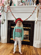 Load image into Gallery viewer, PRE-ORDER: Toddler Mint Santa&#39;s Favorite Crew
