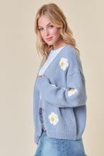Load image into Gallery viewer, Blue Flower Cardi
