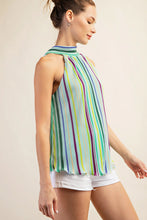 Load image into Gallery viewer, Mint High Neck Sleeveless Top
