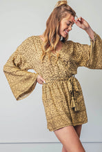 Load image into Gallery viewer, Animal Print Boho Romper
