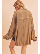 Load image into Gallery viewer, Delilah Mocha Button-Down
