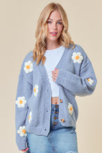 Load image into Gallery viewer, Blue Flower Cardi
