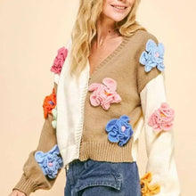 Load image into Gallery viewer, Crochet Flower Cardi
