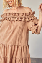 Load image into Gallery viewer, Off Shoulder Tiered Dress
