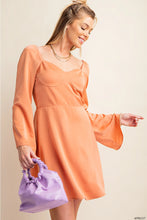 Load image into Gallery viewer, Apricot Satin Dress
