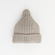 Load image into Gallery viewer, Oatmeal Peak Knit Beanie
