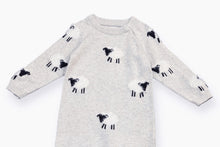 Load image into Gallery viewer, Organic Furry Sheep Knit Baby Jumpsuit

