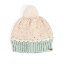 Load image into Gallery viewer, Girls Pastel Cupcake Knit Winter Hat

