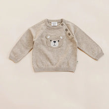 Load image into Gallery viewer, Teddy Bear Applique Baby Raglan Pullover
