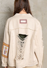 Load image into Gallery viewer, Distressed Floral Patchwork Jacket
